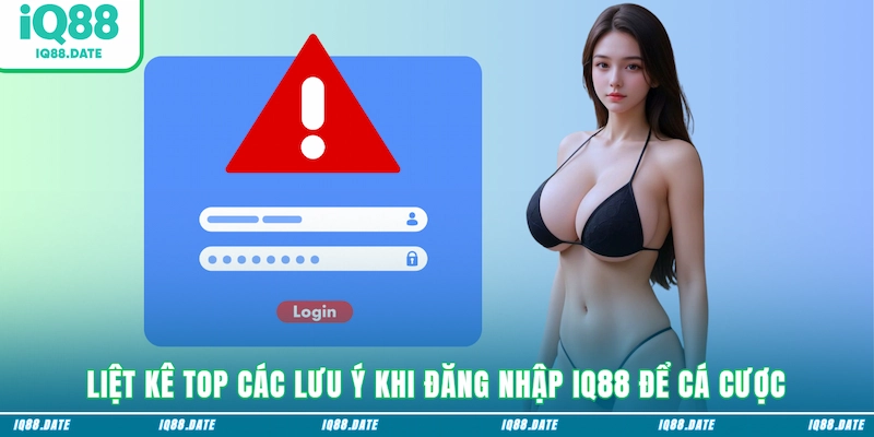 Liệt kê top các lưu ý khi đăng nhập IQ88 để cá cược