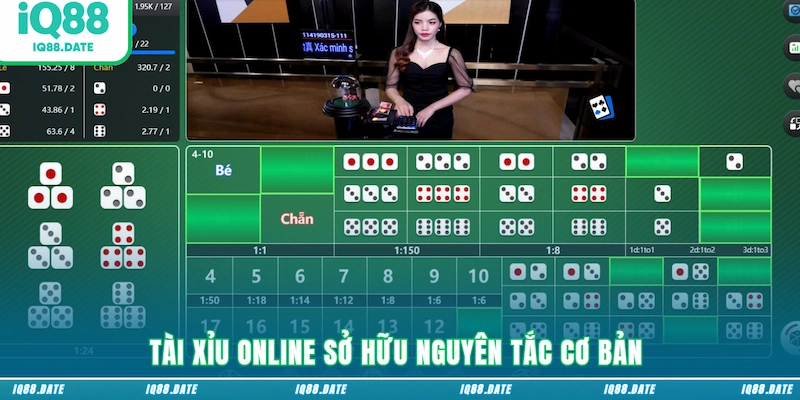 Tài Xỉu online sở hữu nguyên tắc cơ bản